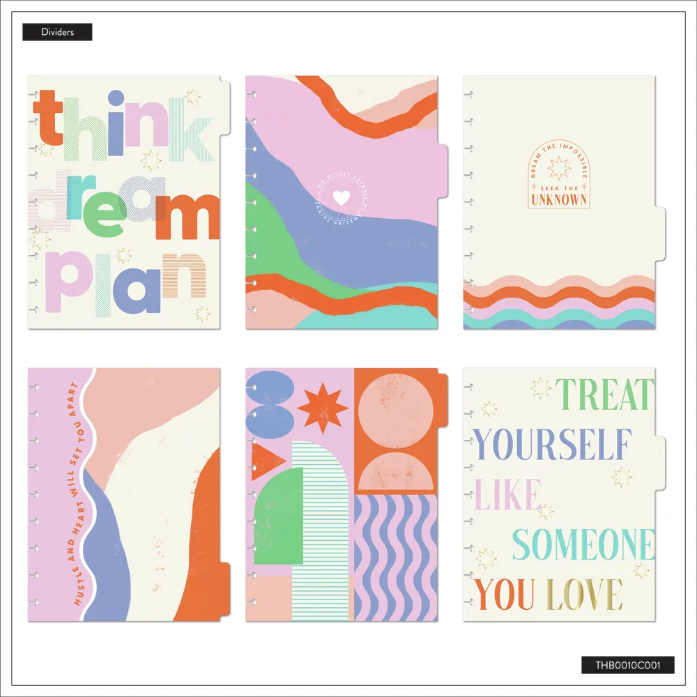 Happy Planner Pop of Positivity agenda Classic non daté