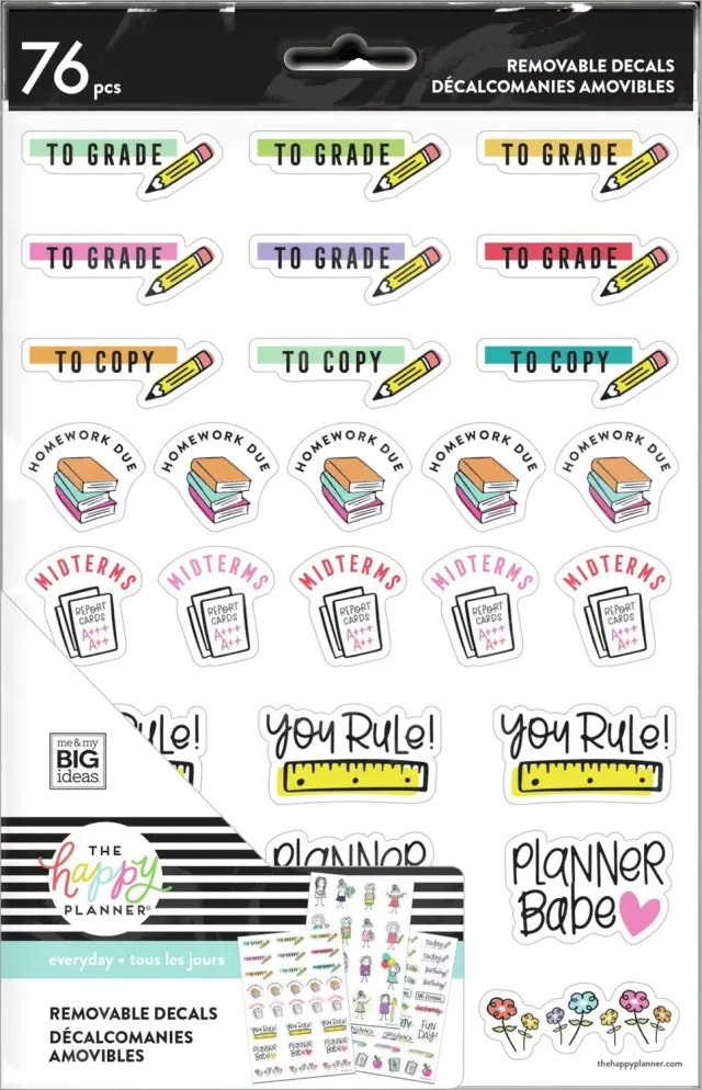 Happy Planner Stick Girl stickers tableau blanc effaçables 76