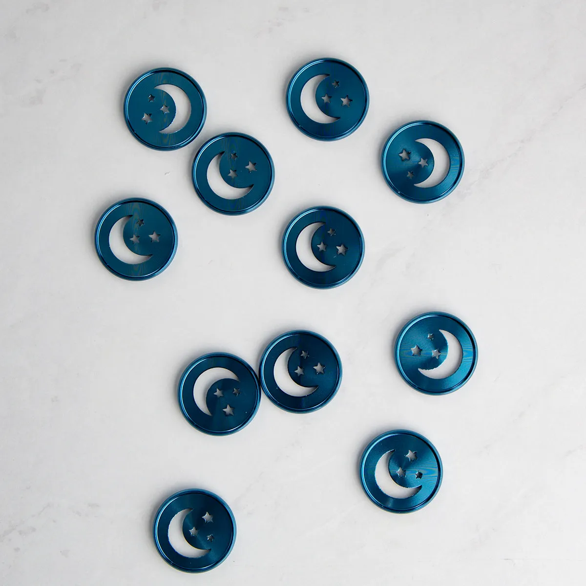 Happy Planner Indigo Starry Moon disques métal medium x11 indigo
