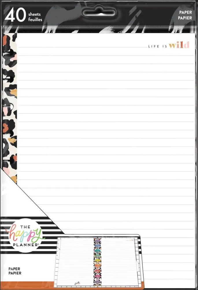 Happy Planner Modern Wild recharge Classic lignée 40 pages