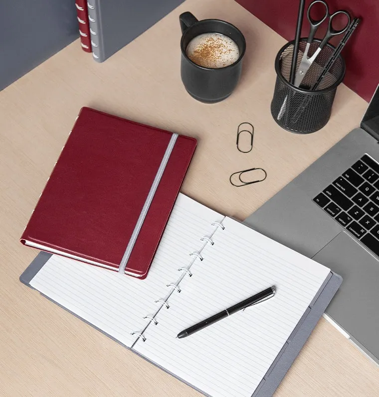 Filofax Contemporary Notebook carnet A4 Bordeaux rechargeable