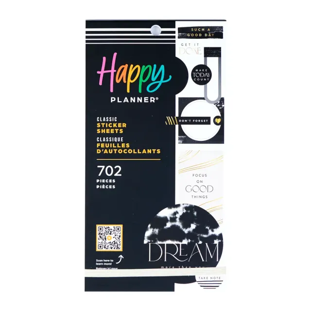 Happy Planner Modern Impression stickers 30 feuilles 702 minimaliste