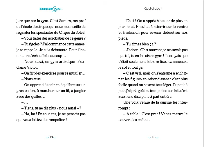 Frigobloc Passion Gym Tome 4 roman trampoline 9 ans