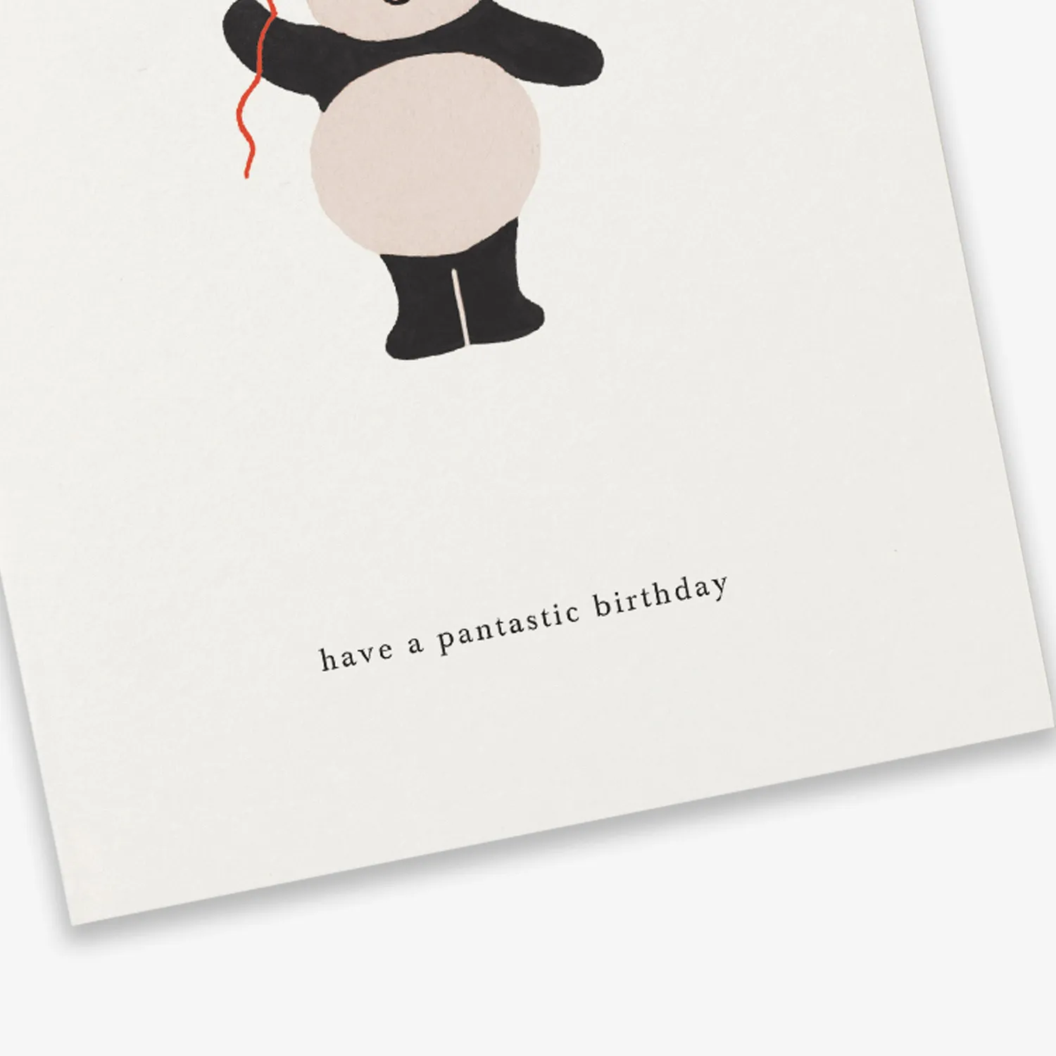 Kartotek Panda carte anniversaire pantastic enveloppe