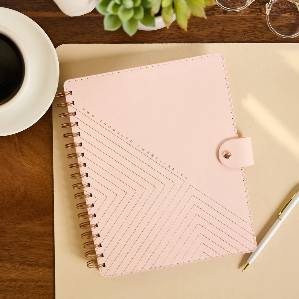 Happy Planner Blush Diagonals agenda 2027 Classic spirale