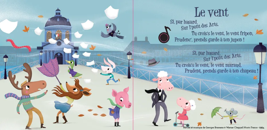 Frigobloc Mon premier Brassens livre musical bébé