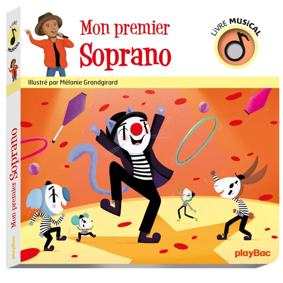 Frigobloc Mon Premier Soprano livre musical bébé 5 titres