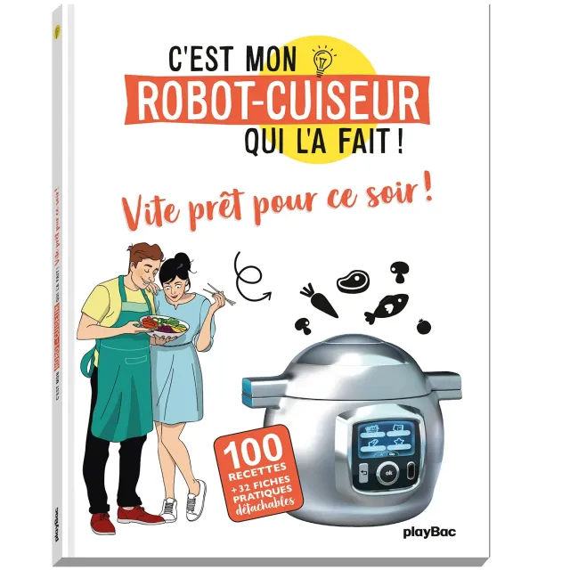 Frigobloc Robot cuiseur plats du soir livre 80 recettes