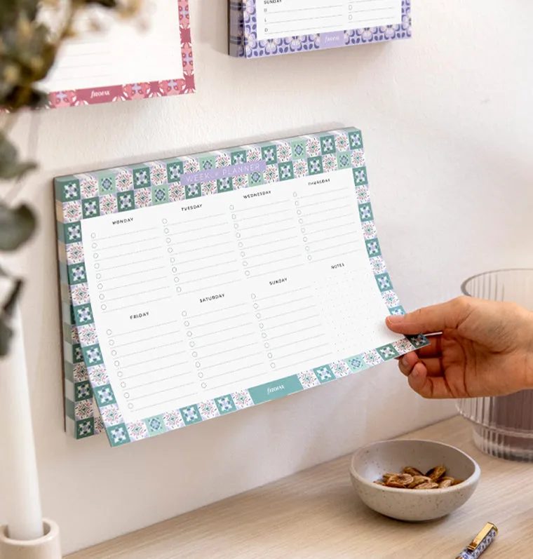 Filofax Mediterranean planner semainier magnétique 60 feuilles
