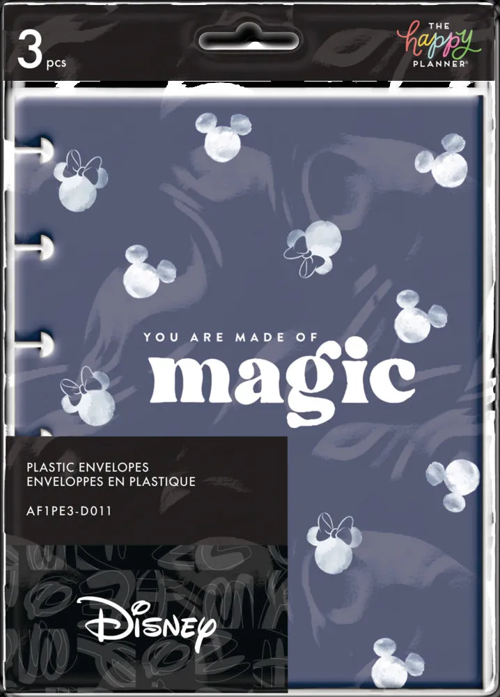 Happy Planner Disney Mickey Minnie enveloppes indigo x3
