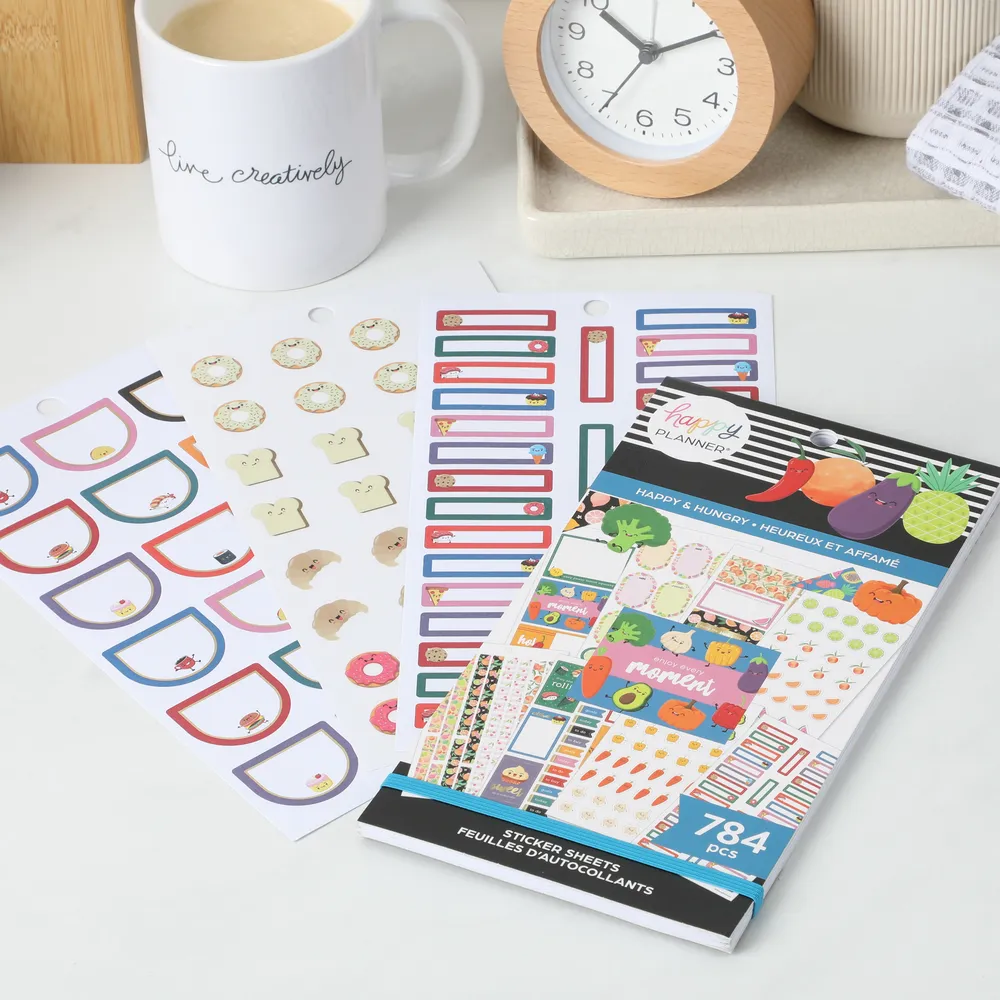 Happy Planner Happy & Hungry Food Value Pack carnet 784 stickers