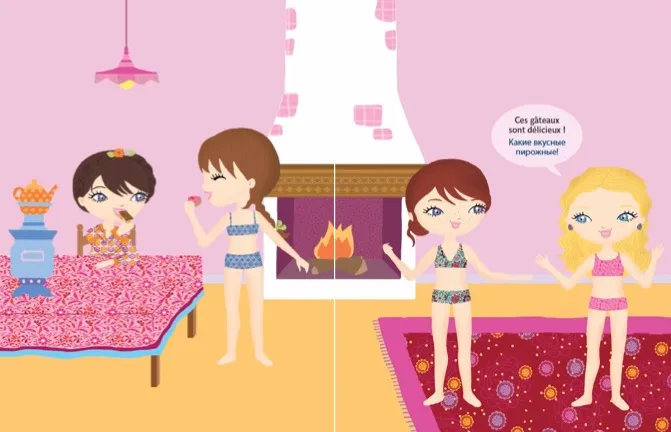 Minimiki Lena en Russie stickers robes