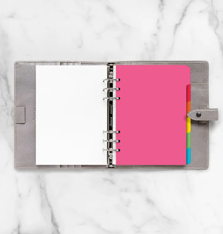 Filofax Classic intercalaires A5 6 onglets neutres