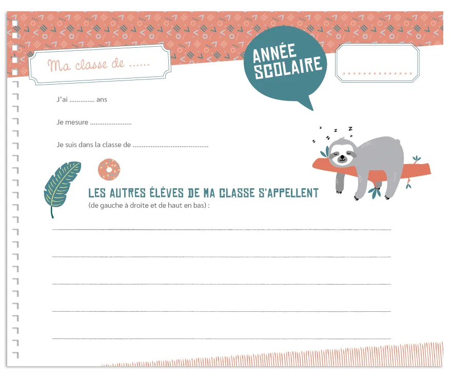 Frigobloc Album photos de classe maternelle-lycée souvenir 2026