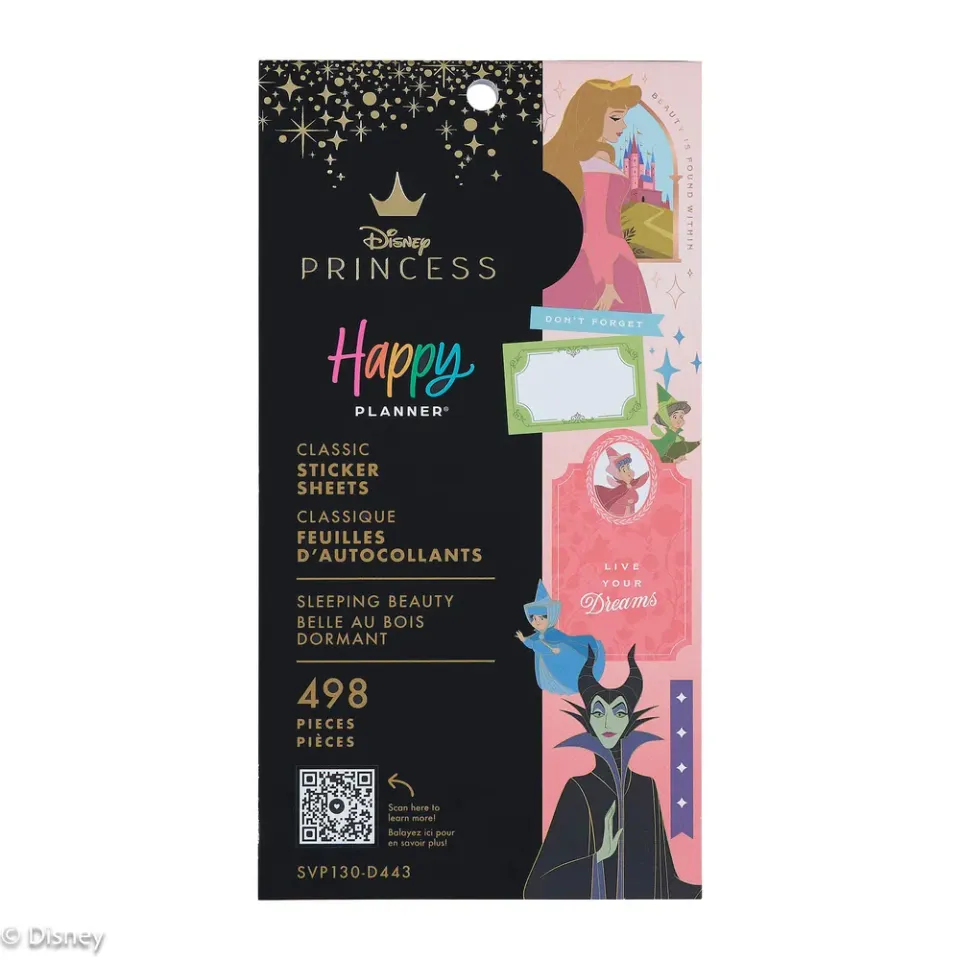 Happy Planner Disney Sleeping Beauty stickers 30 feuilles