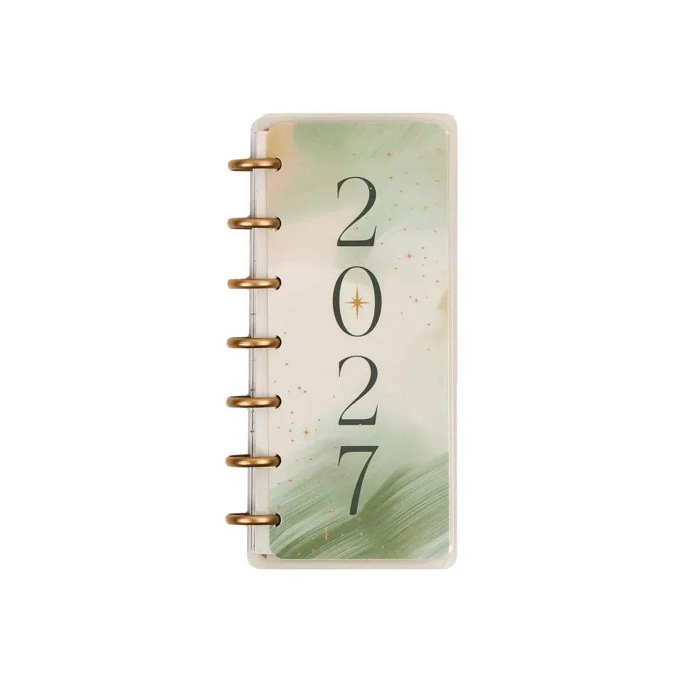 Happy Planner 2027 Starlit Glow agenda Skinny Mini horizontal