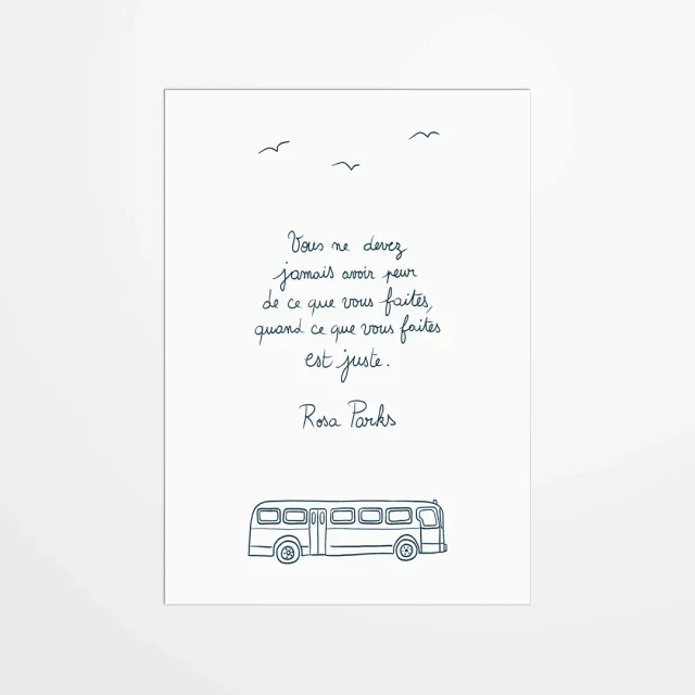 My365 Joana Cosendai carte postale Rosa Parks