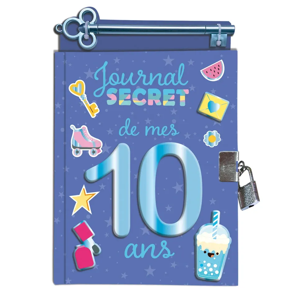 Frigobloc Journal secret de mes 10 ans journal intime cadenas
