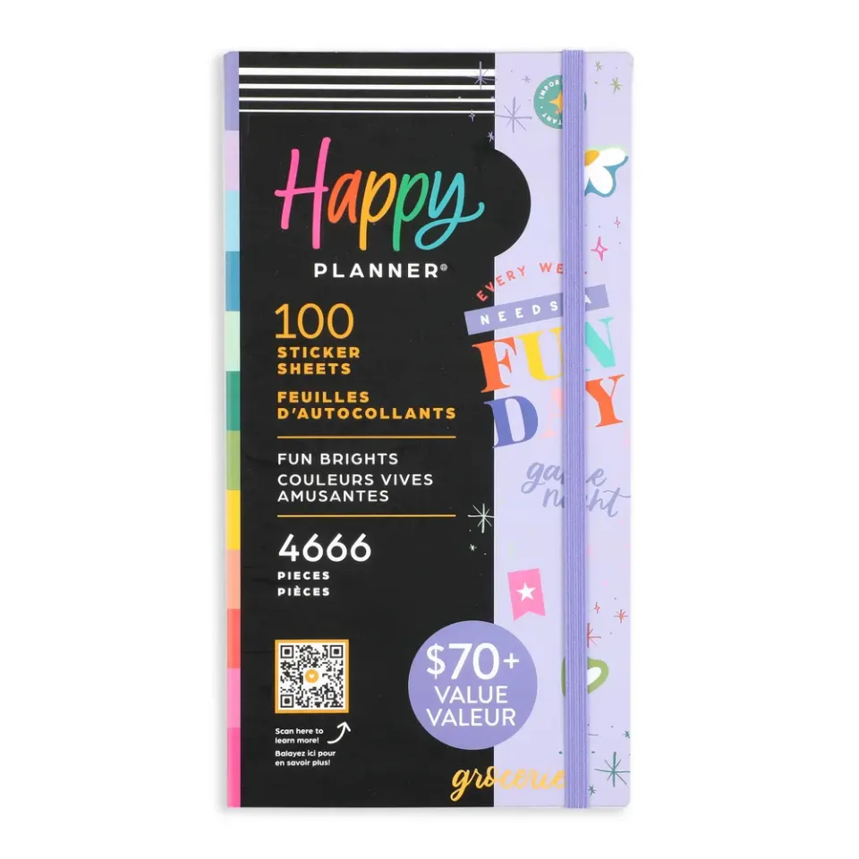 Happy Planner Fun Brights méga stickers 4666 pièces