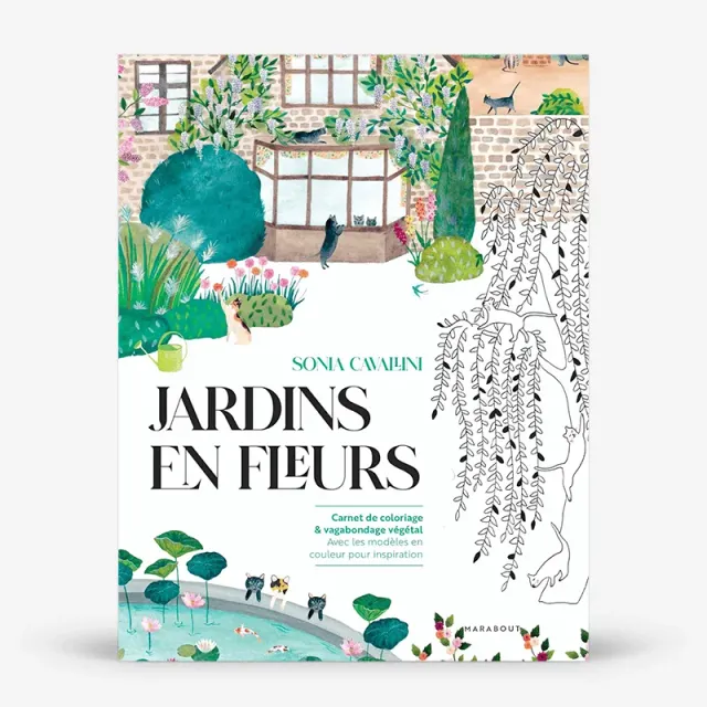 My365 Jardins en fleurs livre coloriage détente