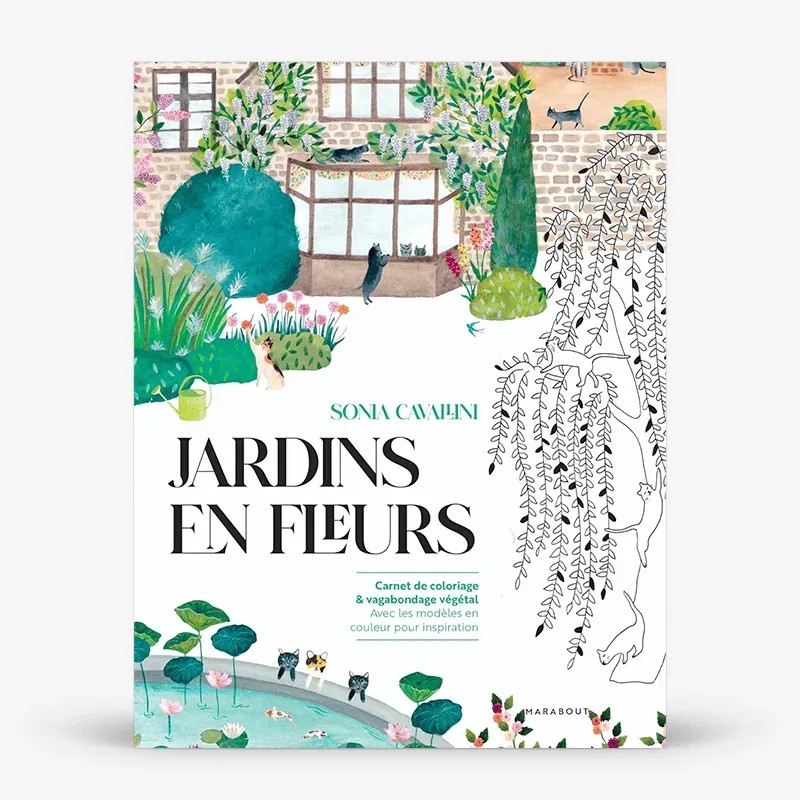 My365 Jardins en fleurs livre coloriage détente