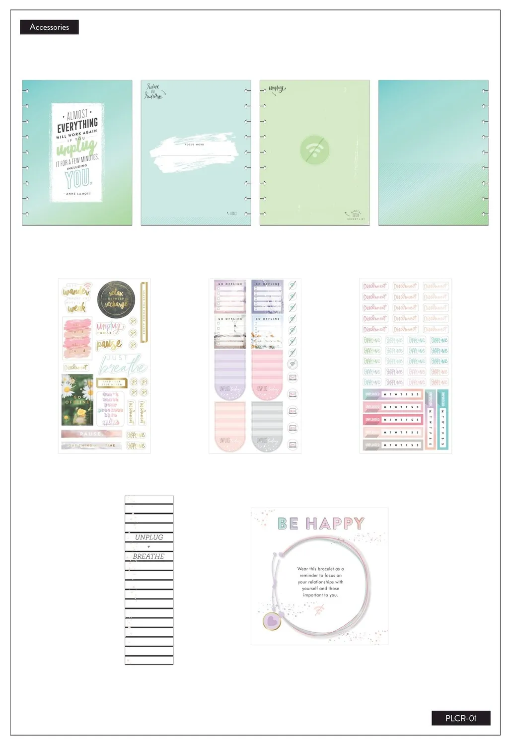 Happy Planner Digital Detox Classic kit agenda pause digitale