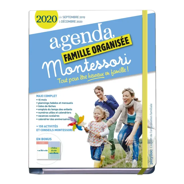 Frigobloc Montessori famille organisée agenda familial 2019-2020