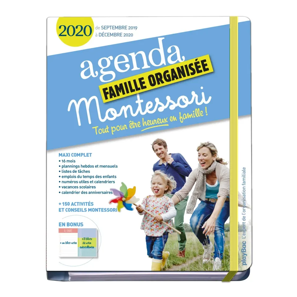 Frigobloc Montessori famille organisée agenda familial 2019-2020