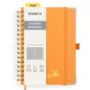 Poprun WH145S carnet spirale quadrillé orange