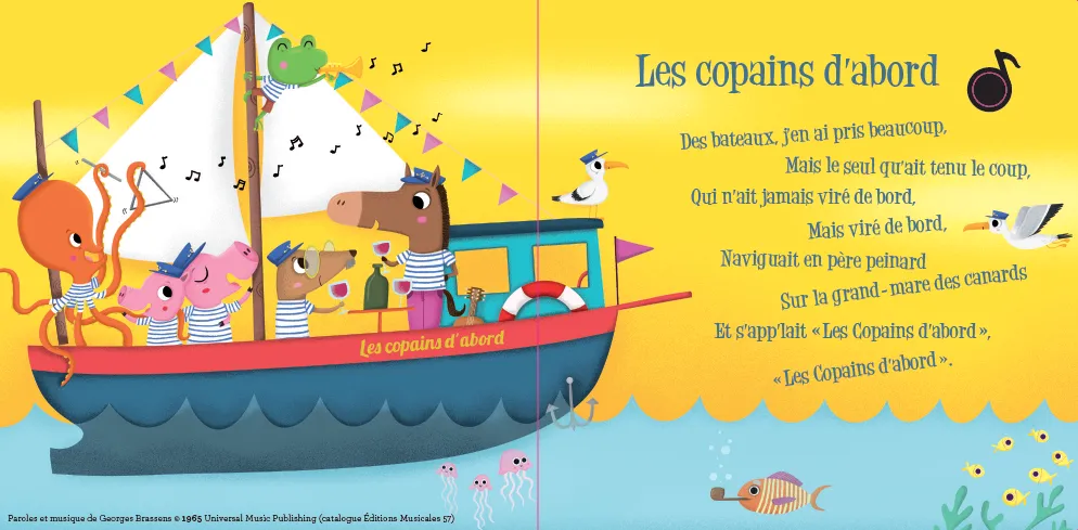 Frigobloc Mon premier Brassens livre musical bébé