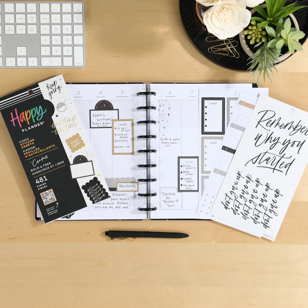 Happy Planner Bold Free Candace stickers 481 citations