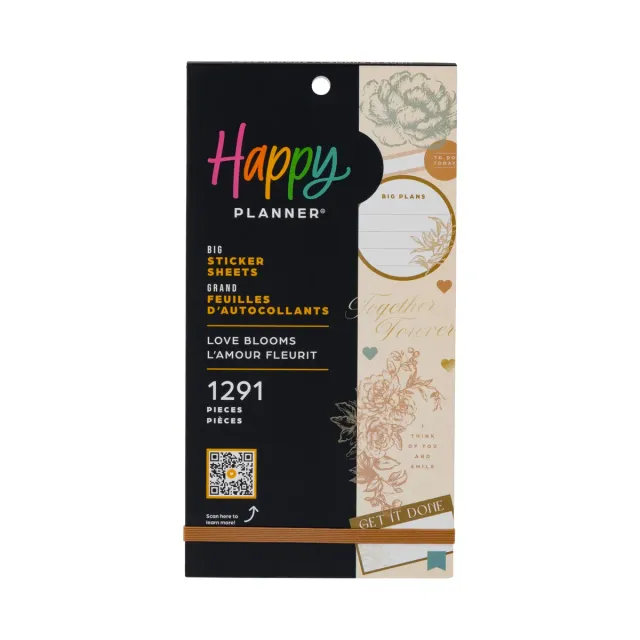 Happy Planner Love Blooms stickers mariage Big 1291 pièces