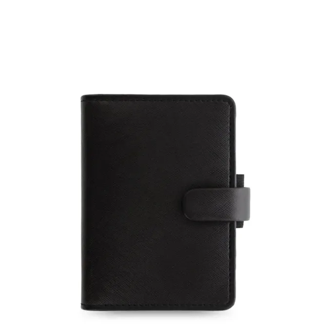 Filofax Saffiano organiseur Mini noir à anneaux