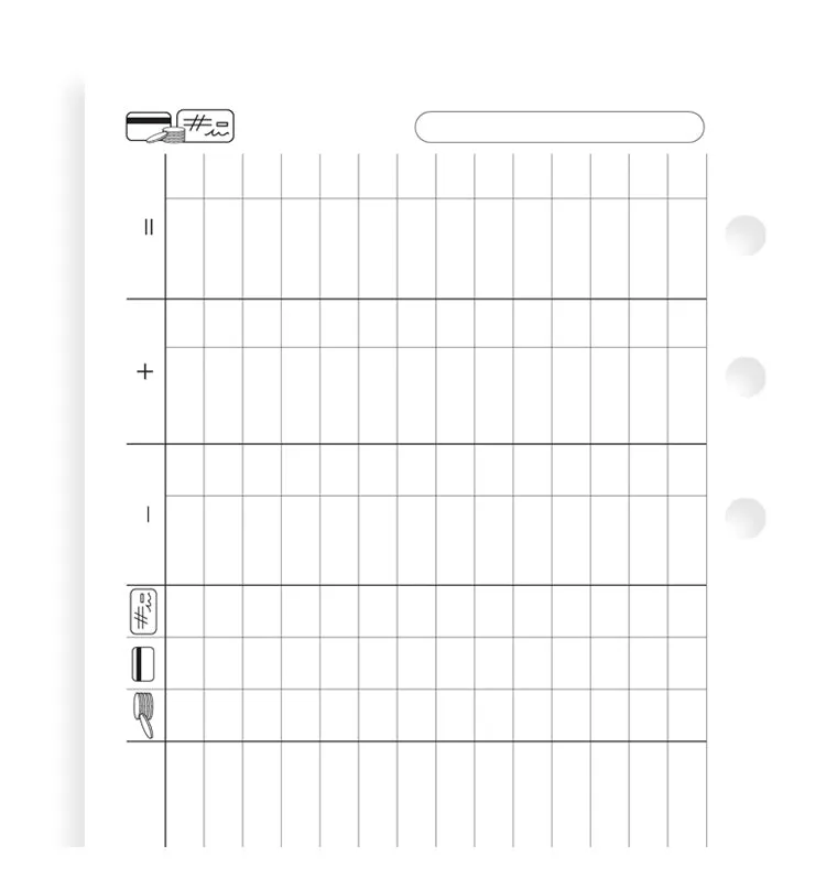 Filofax Classic recharge Finanza Personal 25 feuilles