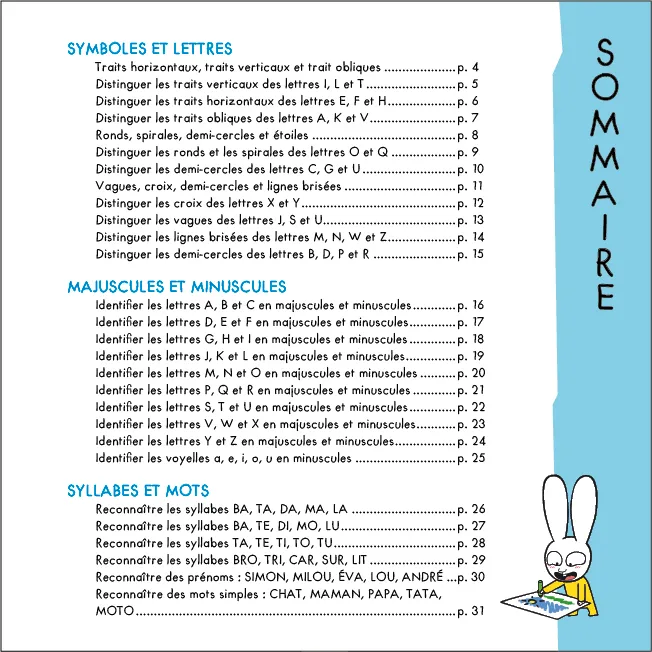 Frigobloc Les Incollables Mes coloriages magiques Simon lettres MS