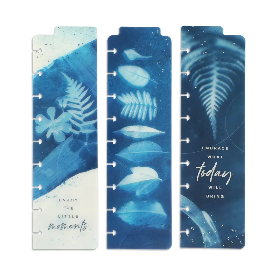 Happy Planner Cyanotype marque-pages Classic lot 3
