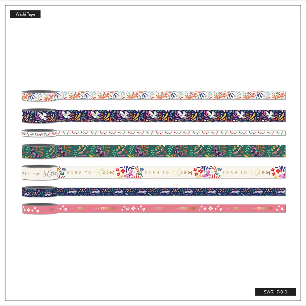 Happy Stickers Nordic Brights washi tape 7 rouleaux