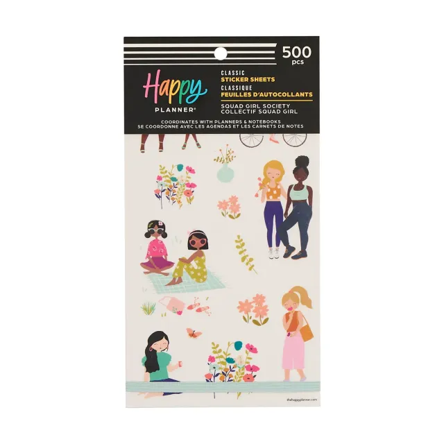 Happy Planner Squad Girls Society stickers value pack 30 planches
