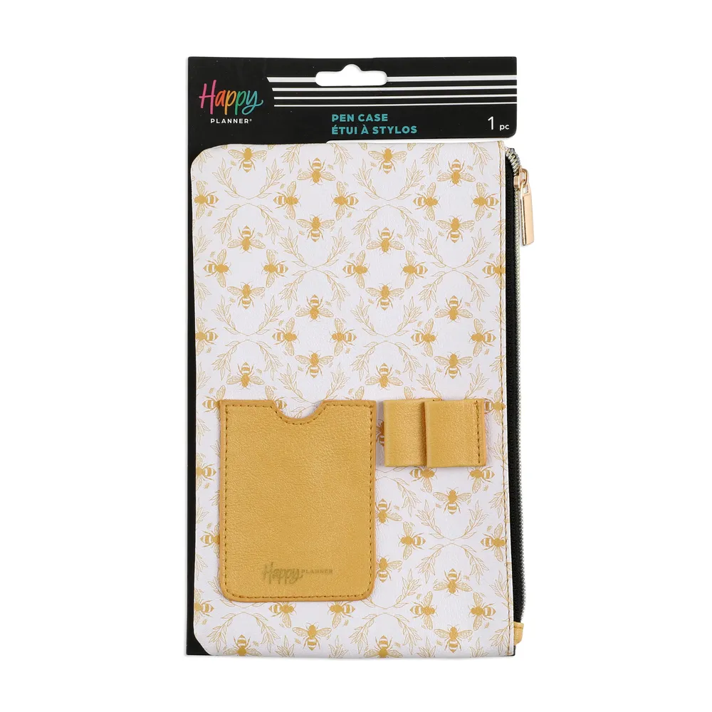 Happy Planner Homesteader trousse zippée abeille jaune