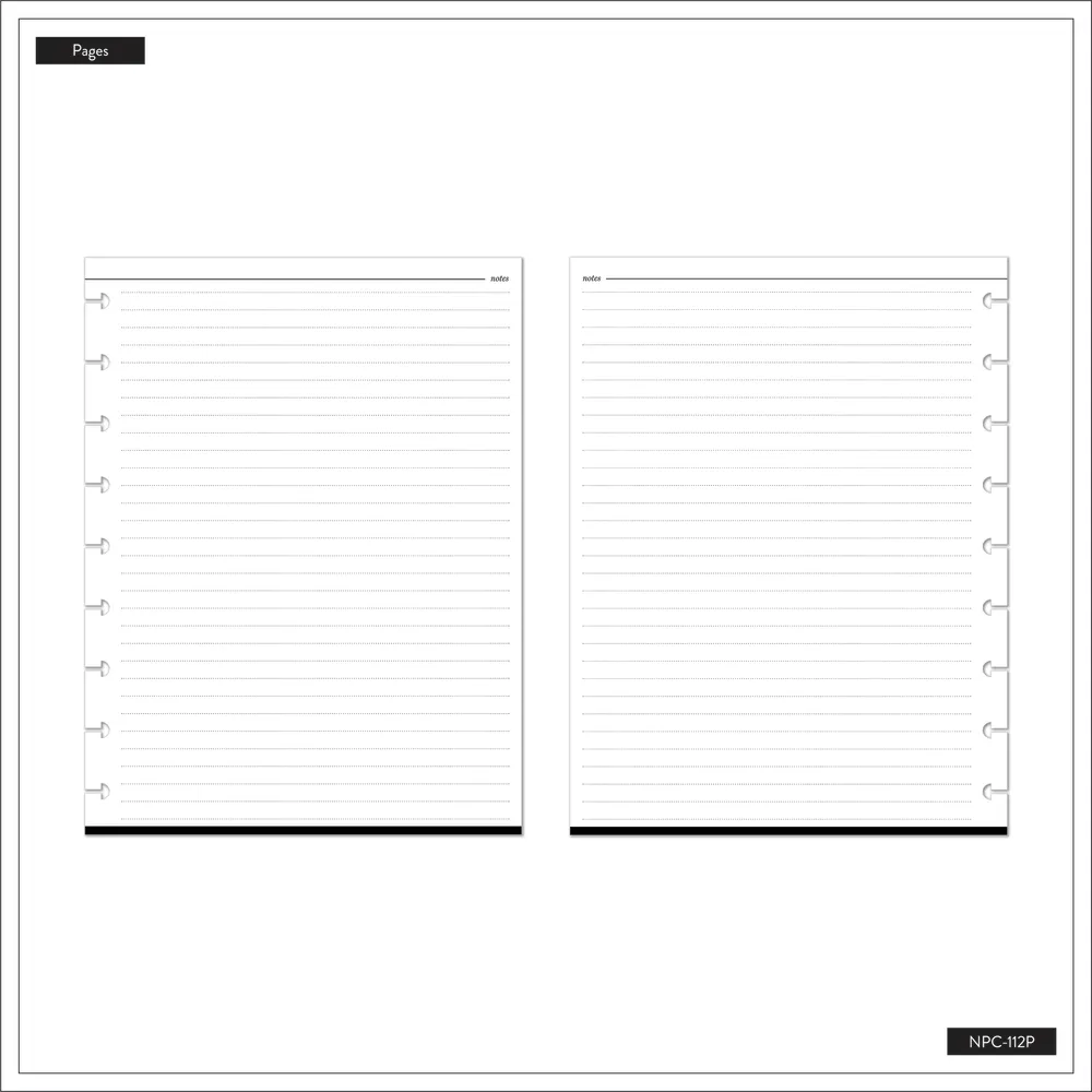 Happy Planner Work + Life Ivory carnet Classic pointillés 60 feuilles