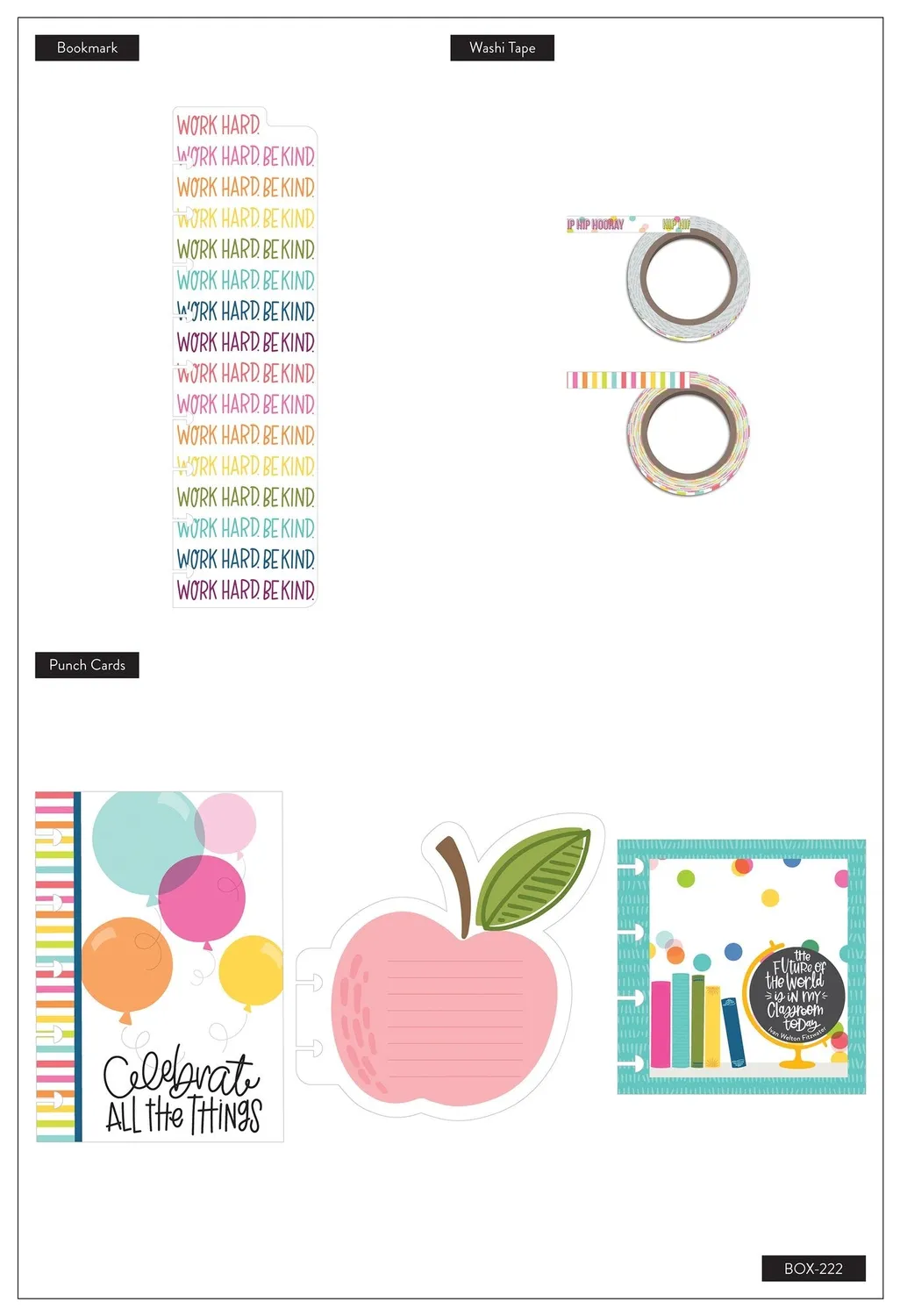 Happy Planner Teacher's Influence coffret agenda Big non daté