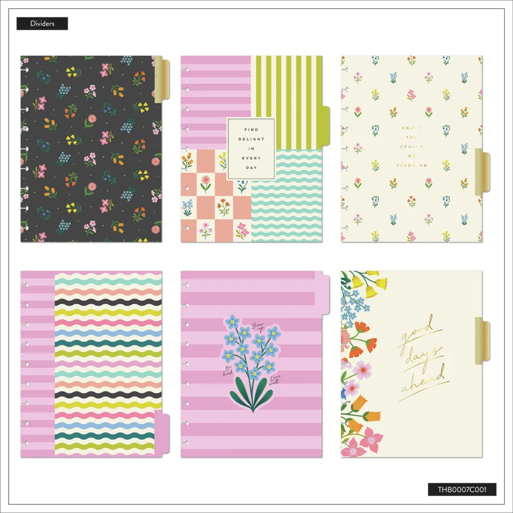 Happy Planner Planning 101 agenda non daté Classic kit floral