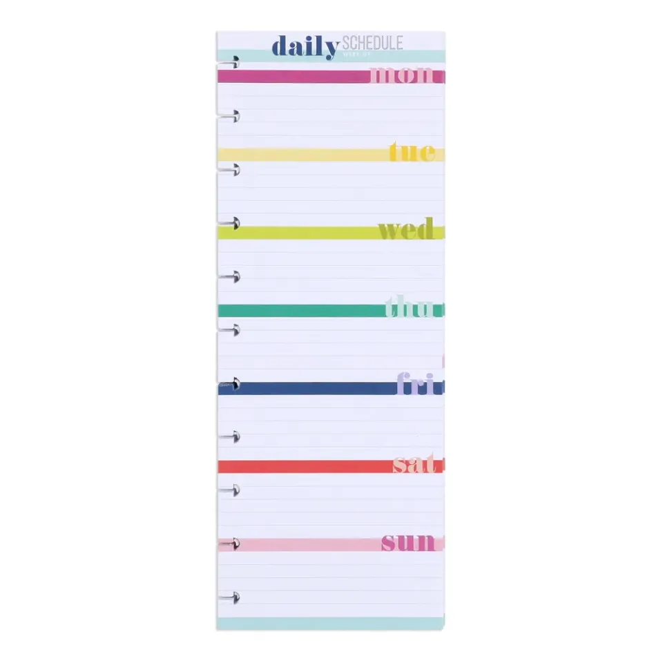 Happy Notes Big demi-feuilles planning journalier 60 feuilles