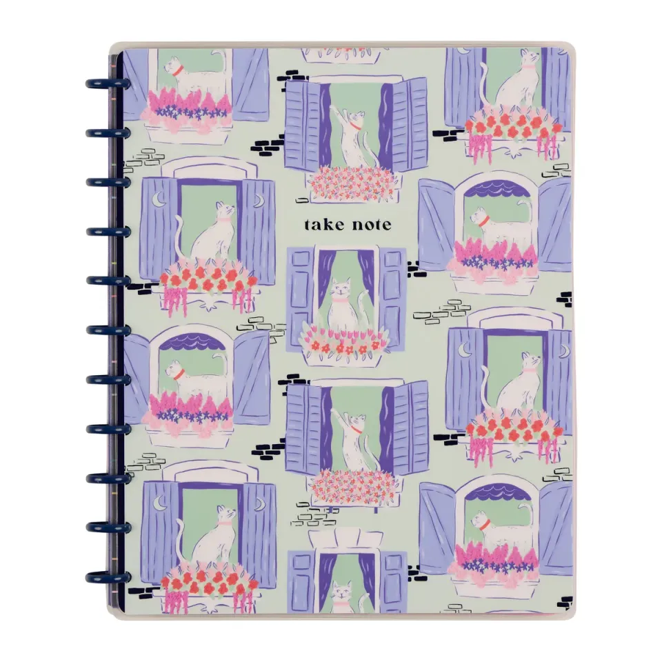 Happy Planner Purrfect Seasonal Cats carnet pointillé 60 feuilles
