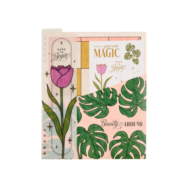 Happy Planner Tinted Mosaic pack accessoires Big floral