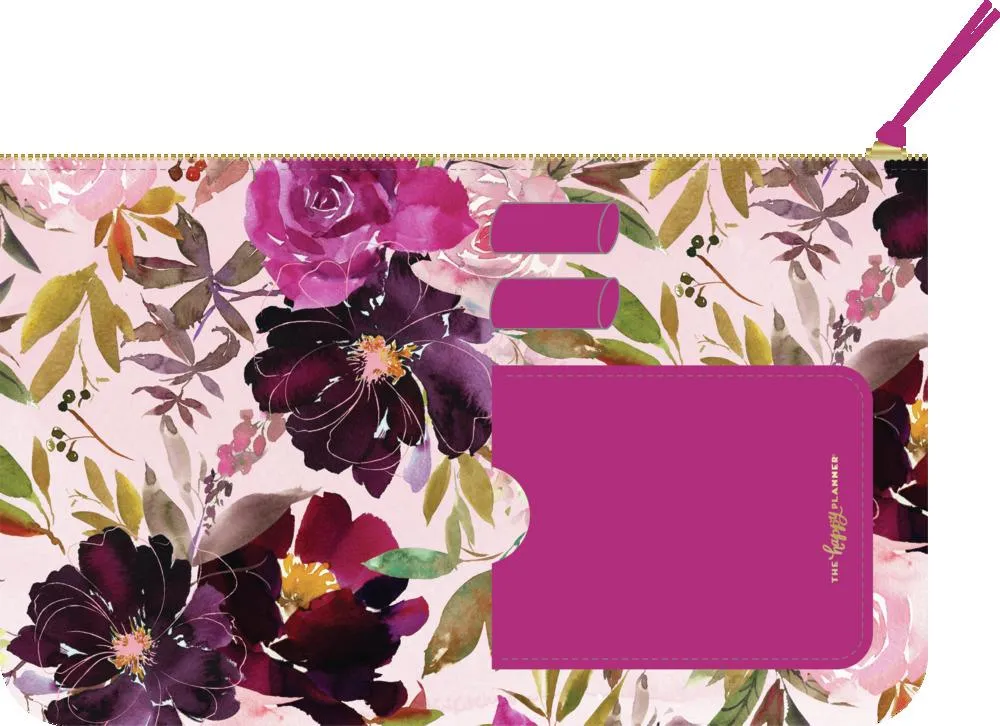 Happy Planner Seasonal Watercolor pochette zippée à passants