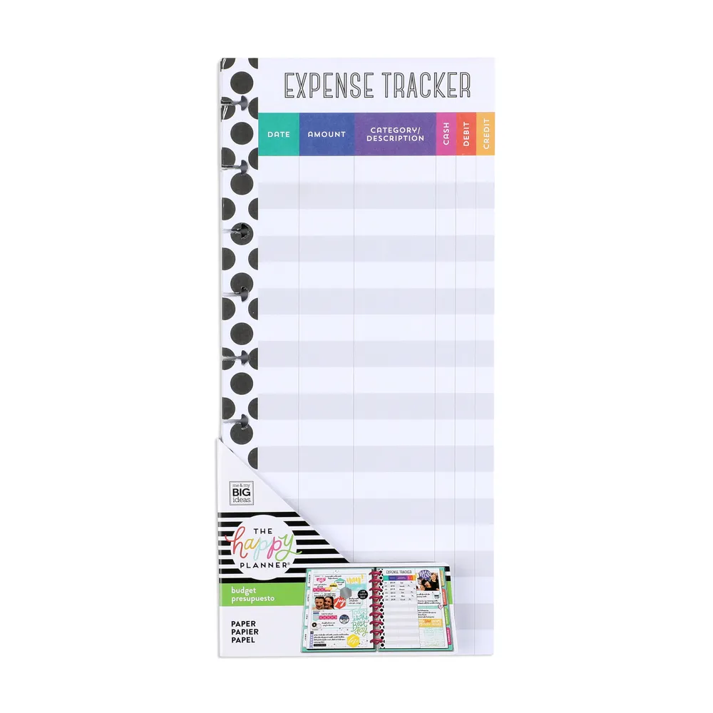 Happy Planner Budget demi-feuille Classic 60 feuilles