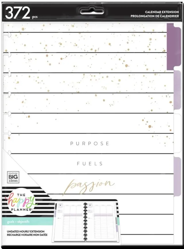 Happy Planner Girl With Goals Big extension horaire 4 mois