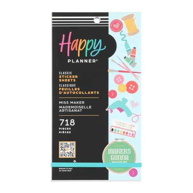 Happy Planner Miss Maker stickers agenda 30 planches 718 icons bricolage
