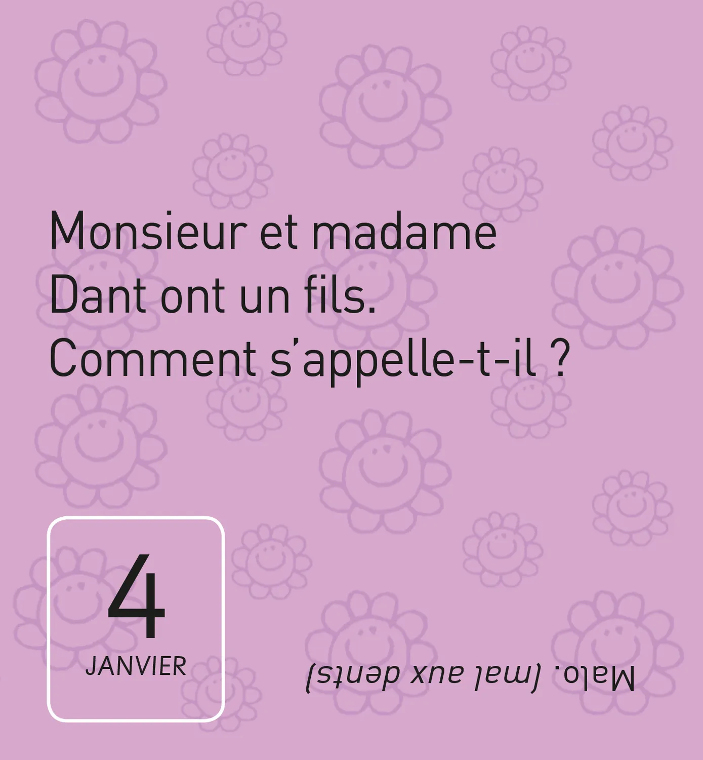 Frigobloc Monsieur et Madame mini calendrier 365 blagues